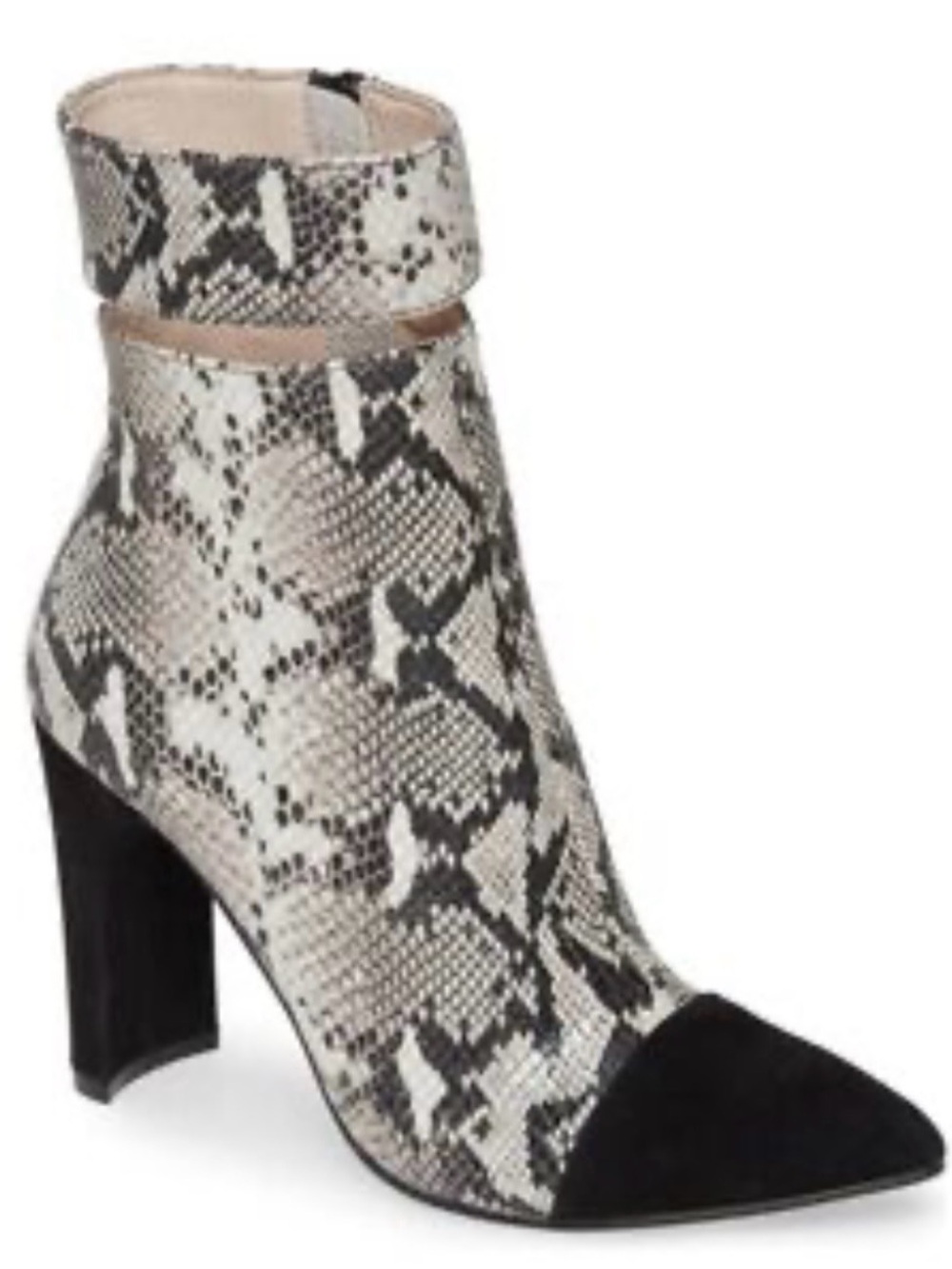 42 gold Womens Snake-Print Ankle Boots size 9.6